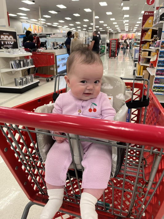 Shopping cart seat cover fit guide for Costco, Target, and Walmart carts